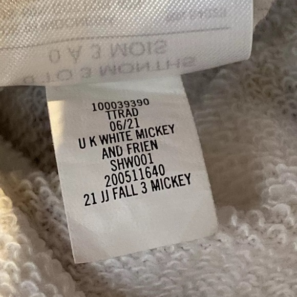 Janie and Jack X Disney Unisex Mickey & Friends French Terry Romper 0-3 months - Picture 7 of 7